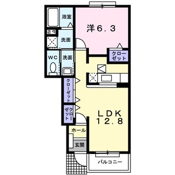 間取図 きのくに線・紀勢本線/箕島駅 徒歩39分 1階 築18年