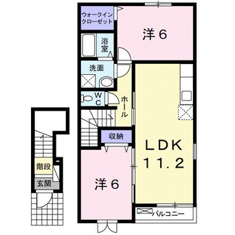 間取図 きのくに線・紀勢本線/湯浅駅 徒歩8分 2階 築13年