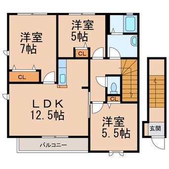 間取図 シャーメゾン幸輝