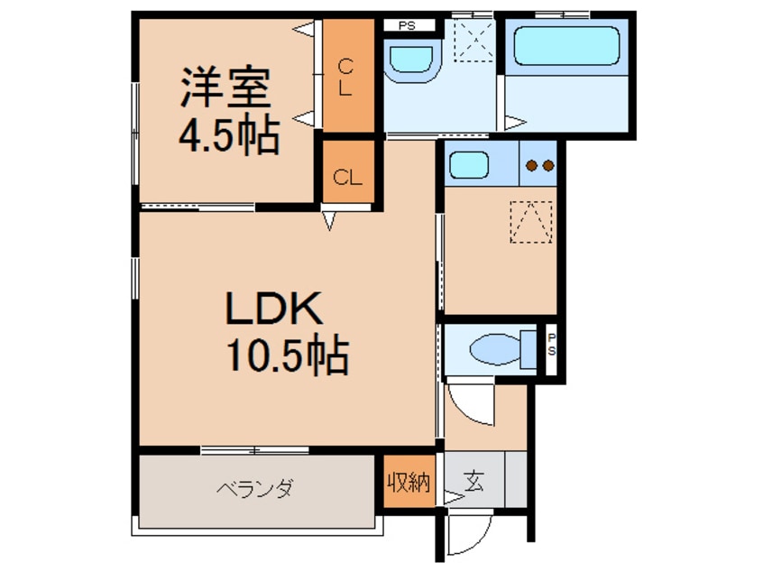 間取図 クラウンハイツ吹上Ⅳ