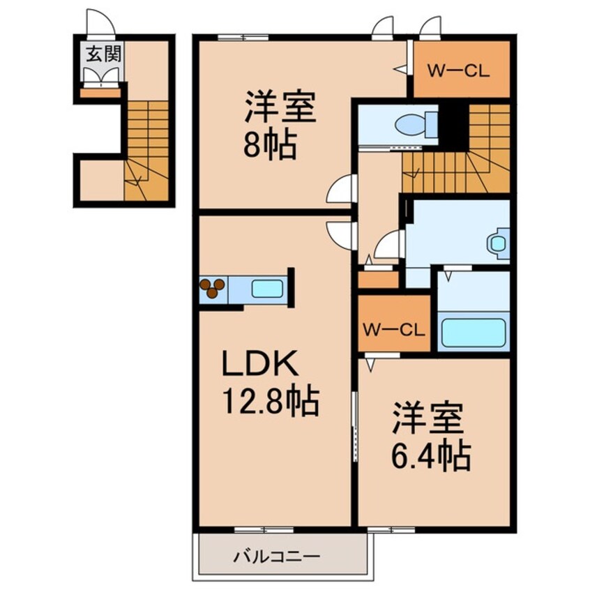 間取図 シャーメゾンＨＡＮＡ