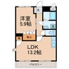 リュミエール 1LDKの間取り