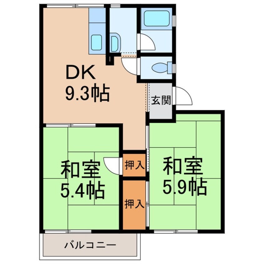 間取図 ラベニュー岩橋