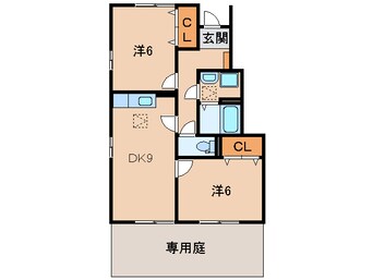 間取図 きのくに線・紀勢本線/黒江駅 徒歩15分 1階 築17年