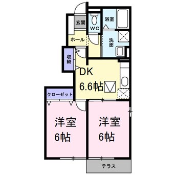 間取図 きのくに線・紀勢本線/藤並駅 徒歩15分 1階 築19年