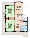 エクセルハイツ南 3DKの間取り