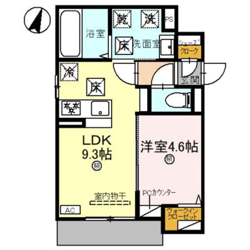 間取図 D-Luce 秋月