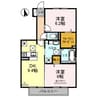 Ｄ-room西庄 2DKの間取り