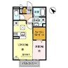 フィオーレ野崎Ⅲ 1LDKの間取り