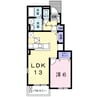 ポルトラーノⅥ 1LDKの間取り