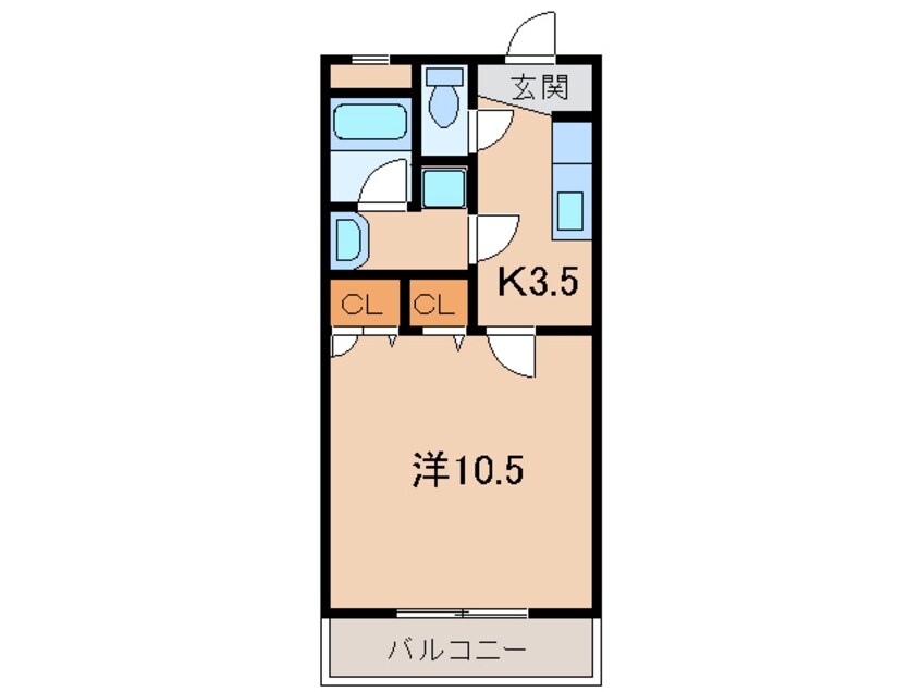 間取図 南海本線/和歌山市駅 バス6分花王橋下車:停歩11分 2階 築15年