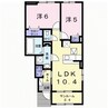 ノイグランツ重根 2LDKの間取り