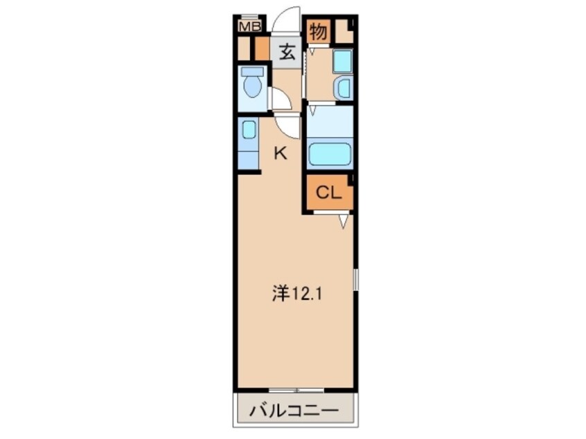 間取図 きのくに線・紀勢本線/海南駅 徒歩17分 2階 築18年