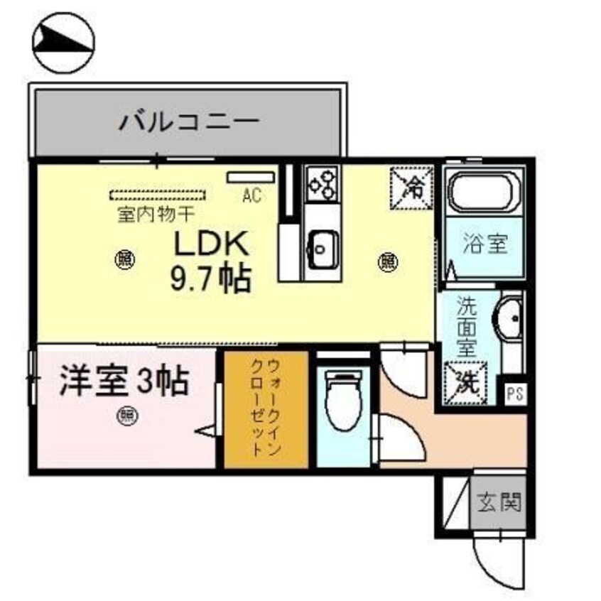 間取図 D-room吹屋町　B棟