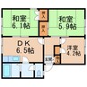 ディアス ミレット 3DKの間取り
