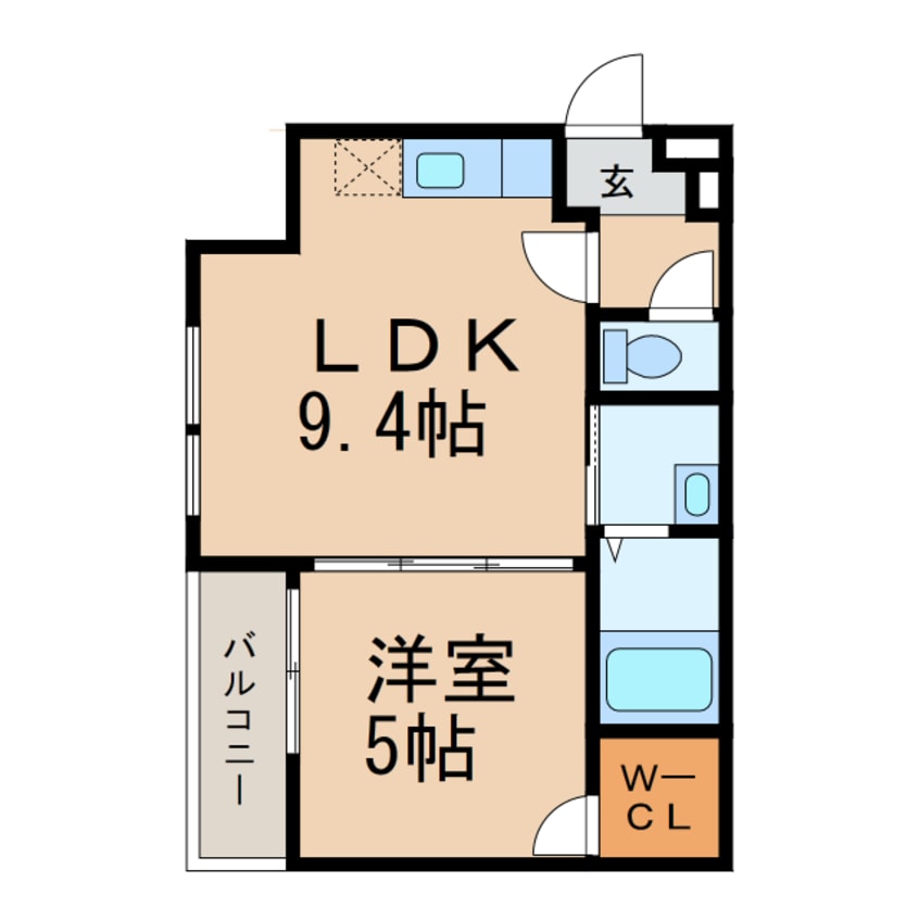 間取図 きのくに線・紀勢本線/宮前駅 徒歩29分 1階 築9年