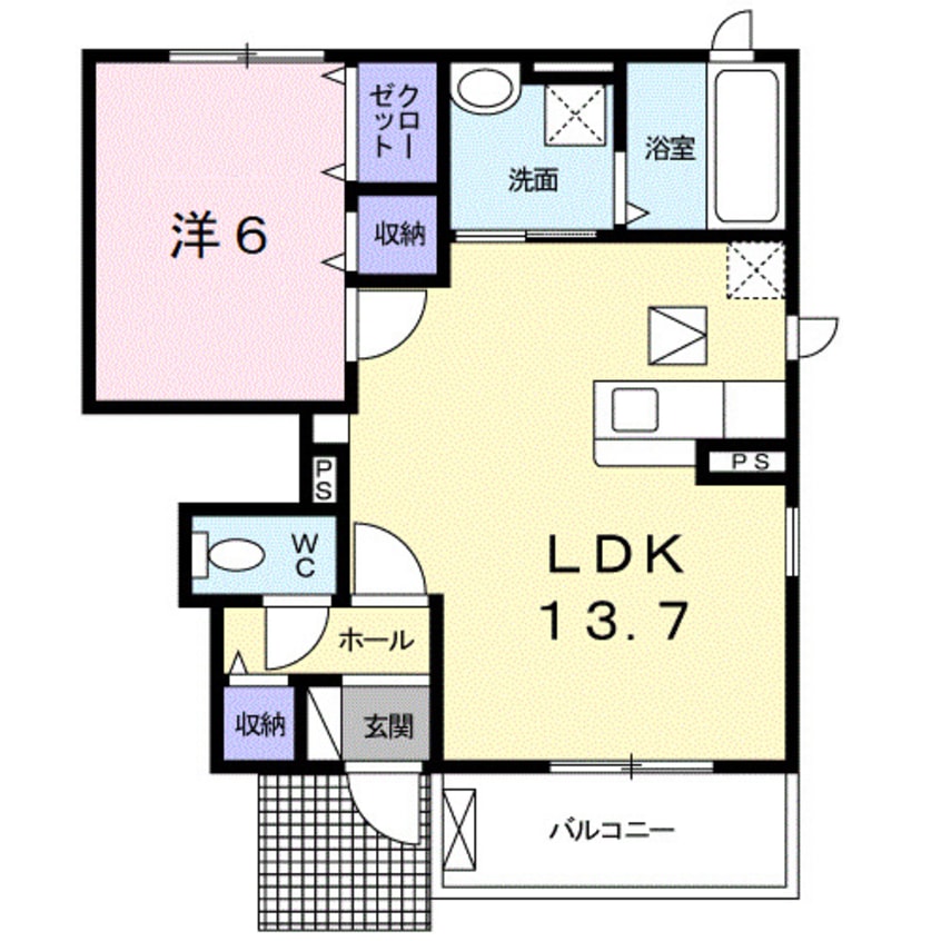 間取図 プティボヌールⅠ