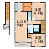 きのくに線・紀勢本線/紀三井寺駅 徒歩12分 2階 築19年 2LDKの間取り