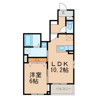 間取図 きのくに線・紀勢本線/紀三井寺駅 徒歩14分 1階 築3年