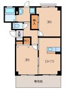 フォレストハウス 2DKの間取り