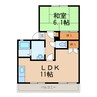 タウニィアミ 1LDKの間取り