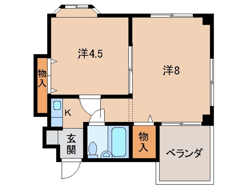 間取図 ロイヤルコーポ琴の浦