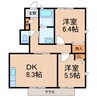 きのくに線・紀勢本線/紀三井寺駅 徒歩12分 1階 築20年 2DKの間取り