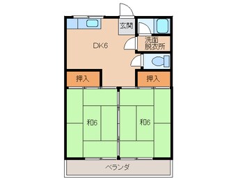 間取図 黒川コーポ