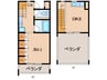 ＶＥＲＲＩ 1DKの間取り