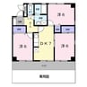 アステール宮前 3DKの間取り