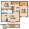 紀州鉄道/紀伊御坊駅 徒歩5分 2階 築9年 2LDKの間取り
