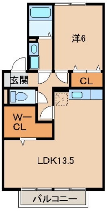 間取図 きのくに線・紀勢本線/黒江駅 徒歩17分 2階 築21年