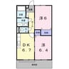 コーポY・KⅠ 2DKの間取り