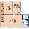 南海本線/和歌山市駅 バス:20分:停歩5分 1階 築32年 2LDKの間取り