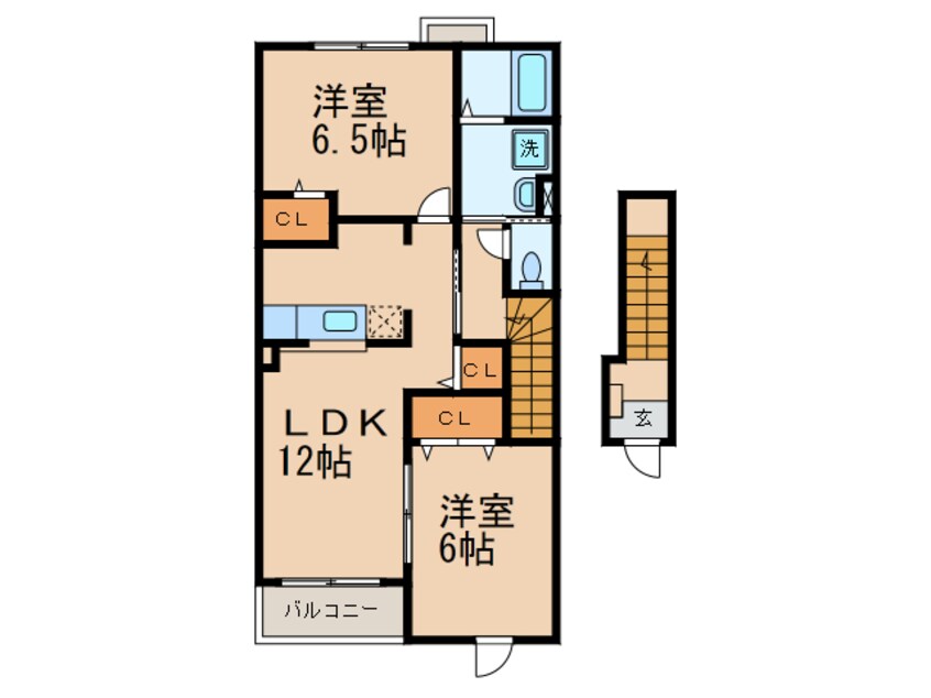 間取図 プランドール２