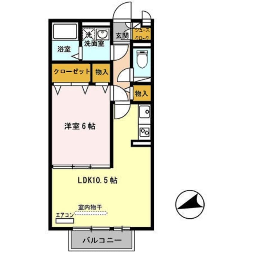 間取図 JOY WAVE YAMATO　A棟