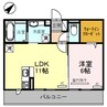イゾラ ルーチェ 1LDKの間取り
