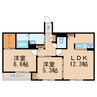 シャーメゾンBrilliant 2LDKの間取り