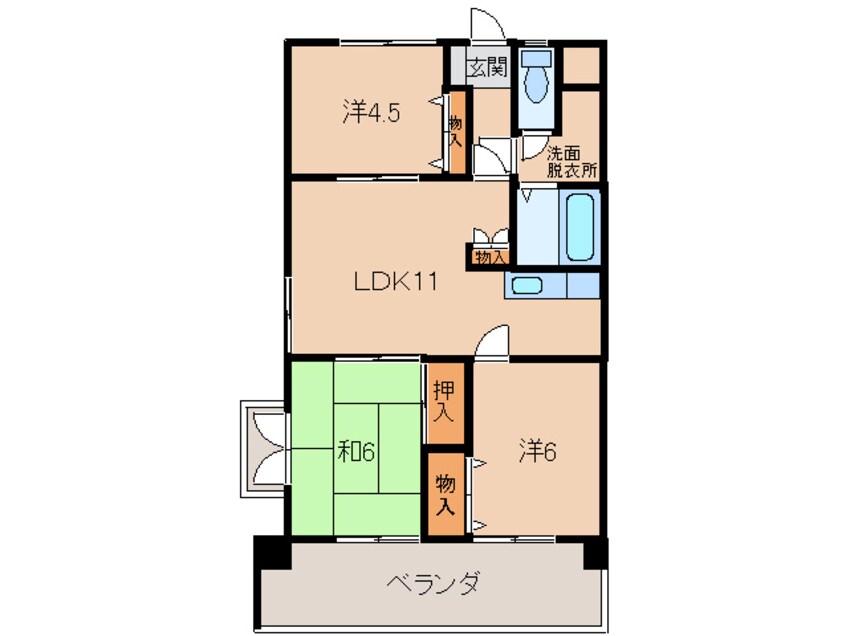 間取図 グリーンヒル