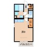 クレール出島 1Rの間取り