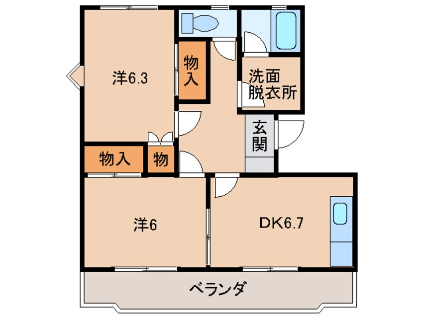 間取図 COTE DE ORANGE