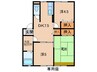 レトア　ライラック 3DKの間取り