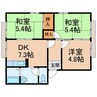フレグランス神前 3DKの間取り