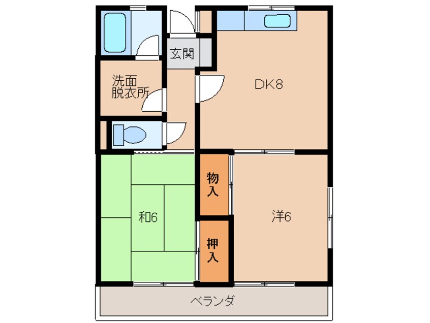 間取図 熊代マンション