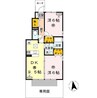 梟の杜コート B棟 2DKの間取り