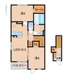 パラッツオ・ベーネⅡ 2LDKの間取り