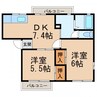 きのくに線・紀勢本線/湯浅駅 徒歩10分 2階 築33年 2DKの間取り