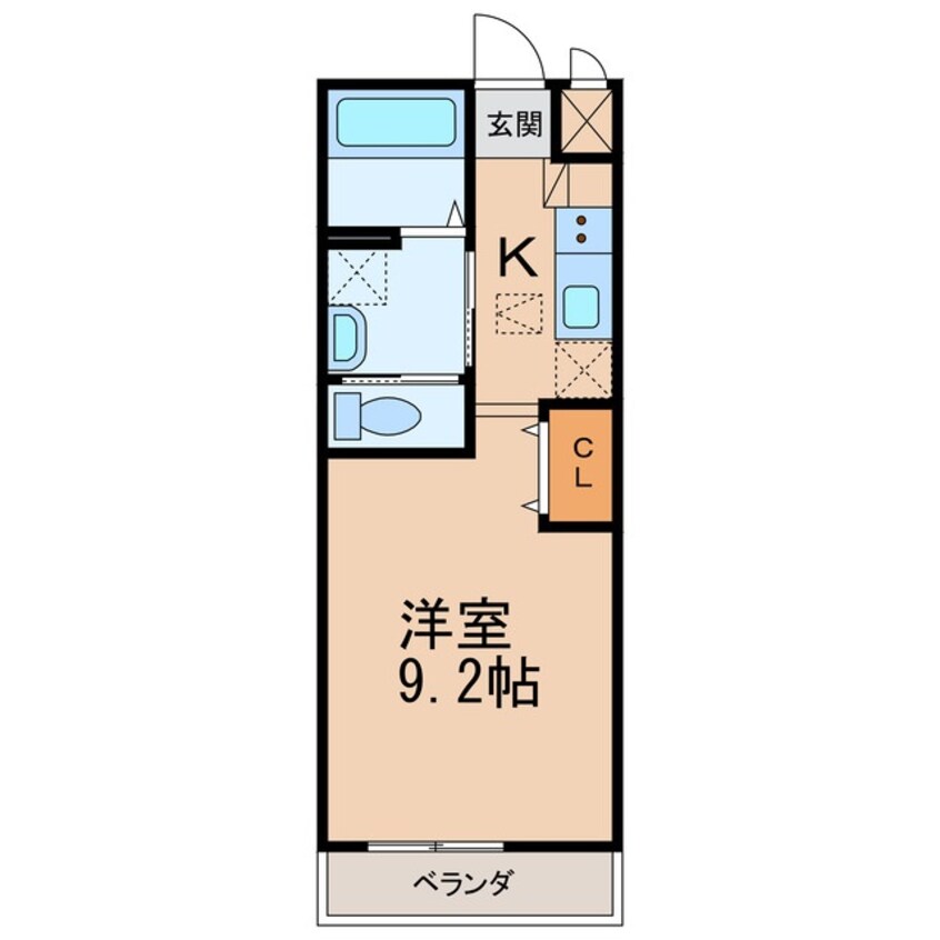 間取図 きのくに線・紀勢本線/宮前駅 徒歩29分 2階 築5年