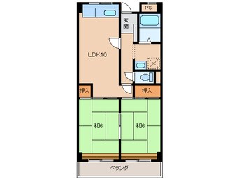 間取図 マンションニューハマ１