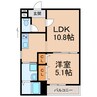 フジパレス北新金屋丁 1LDKの間取り
